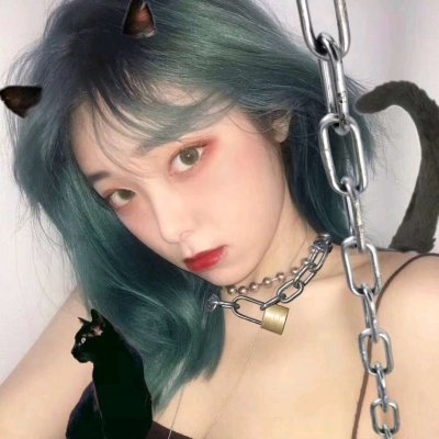微信绿色系唯美清新女生微信头像