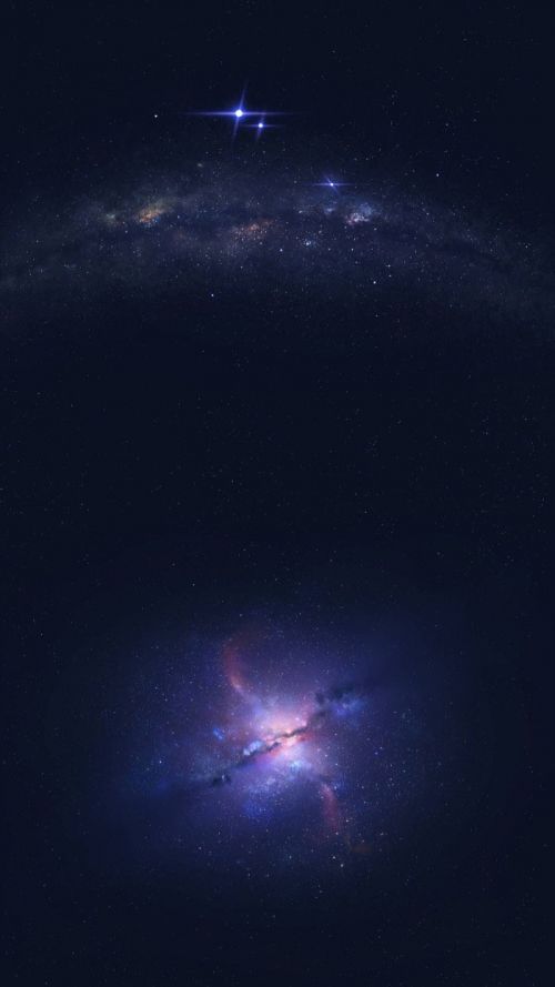 星空下的孤寂微信聊天背景图