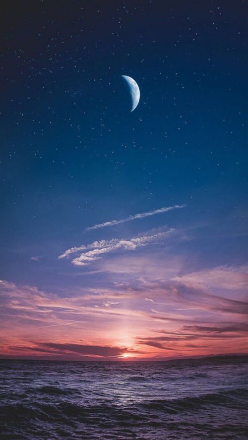 星空下的孤寂微信聊天背景图