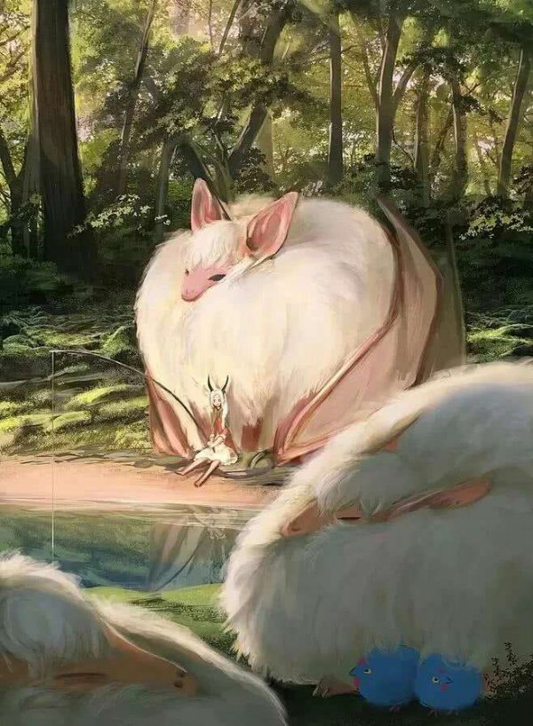 被放大后的动物治愈满满是不是呢？微信图片