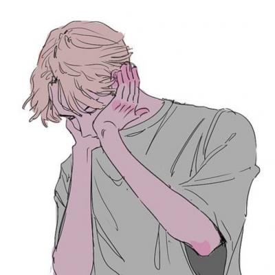 微信伤感二次元动漫男生伤感头像