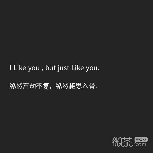 微信中英双语伤感朋友圈配图