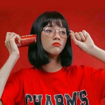 红色系微信女生头像