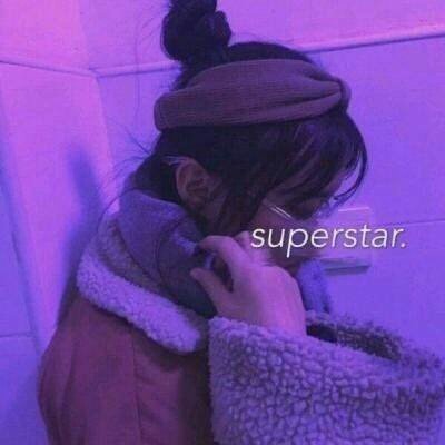 微信紫色系女生头像