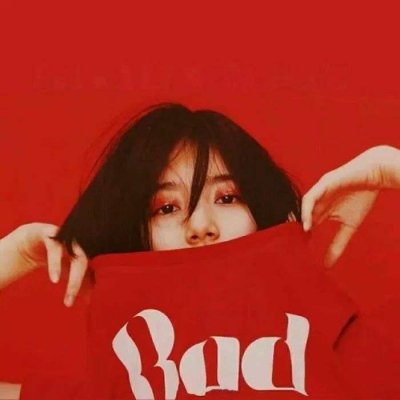 红色系微信女生头像