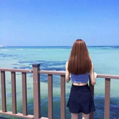 个性唯美风格微信女生背影头像下载