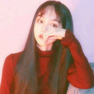 红色系微信女生头像