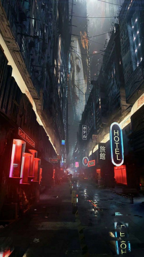 微信唯美意境街景聊天背景