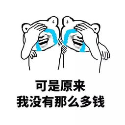 我没钱微信搞笑表情包