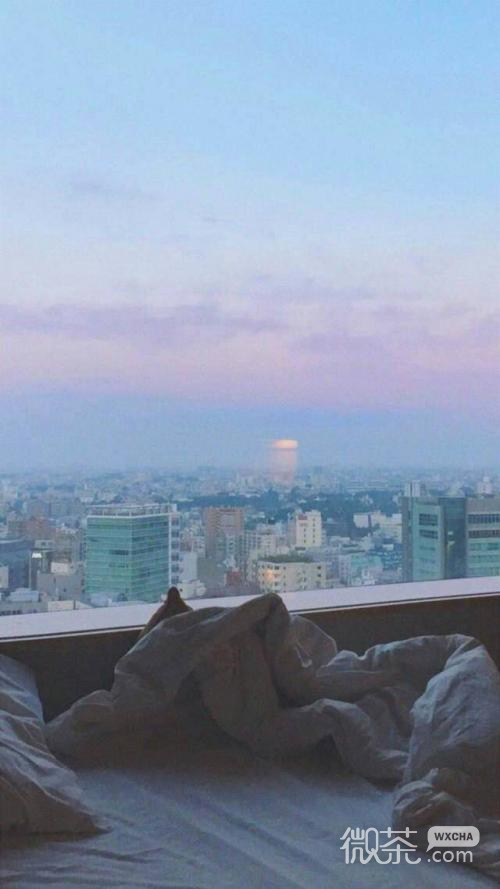 微信粉嫩少女心风景静物聊天背景