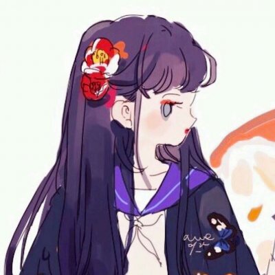 微信个性二次元插画女生头像