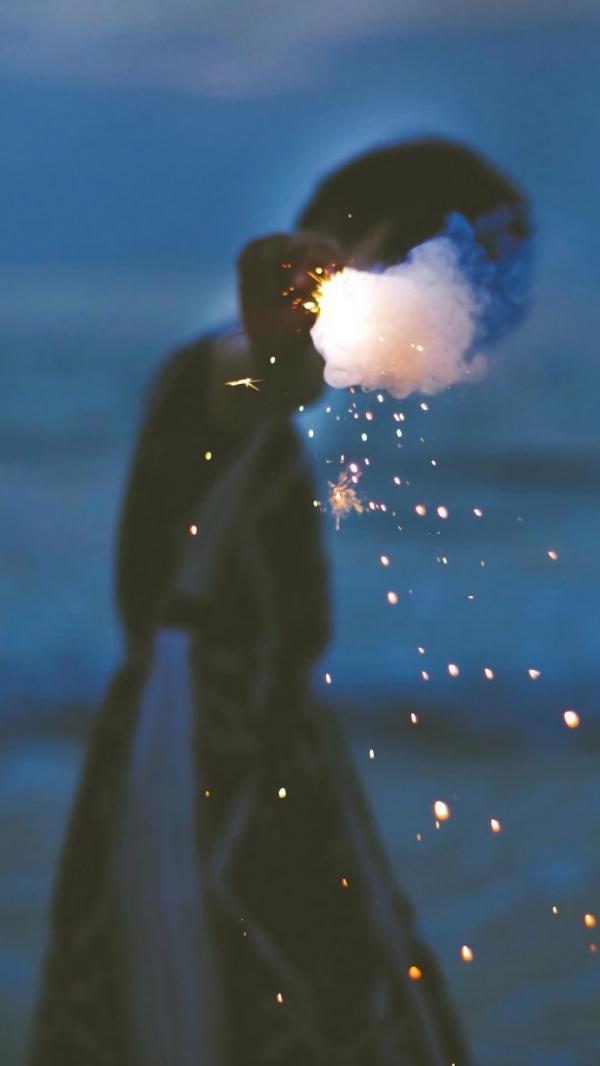 微信唯美烟花朋友圈配图