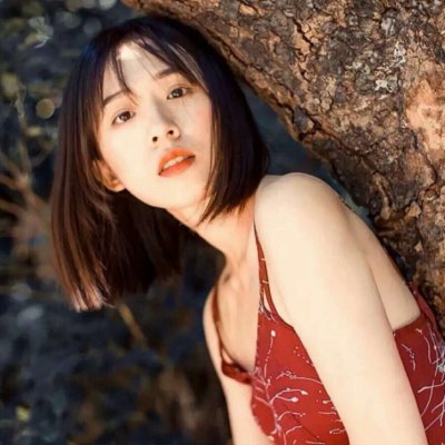 微信短发女生头像