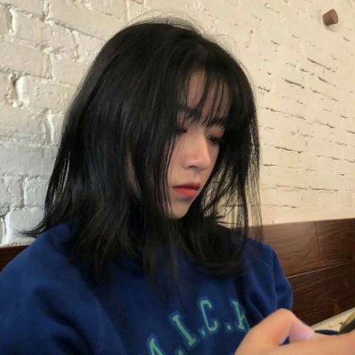微信短发女生头像