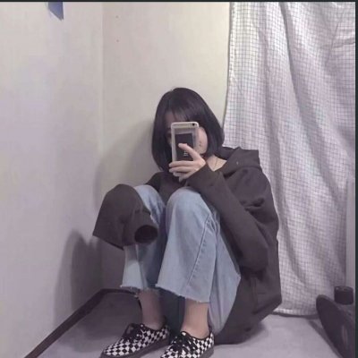 微信短发女生头像