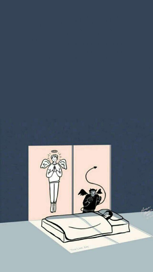 微信唯美个性简约插画图片