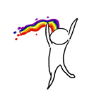 微信口吐彩虹接力表情包