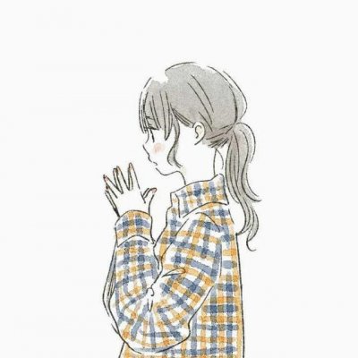 微信可爱蠢萌二次元动漫情侣头像