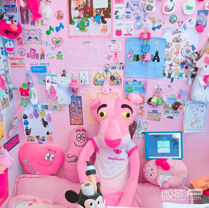 微信粉色系女生朋友圈配图