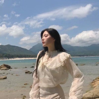 海边小清新微信伤感女生头像