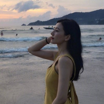 海边小清新微信伤感女生头像