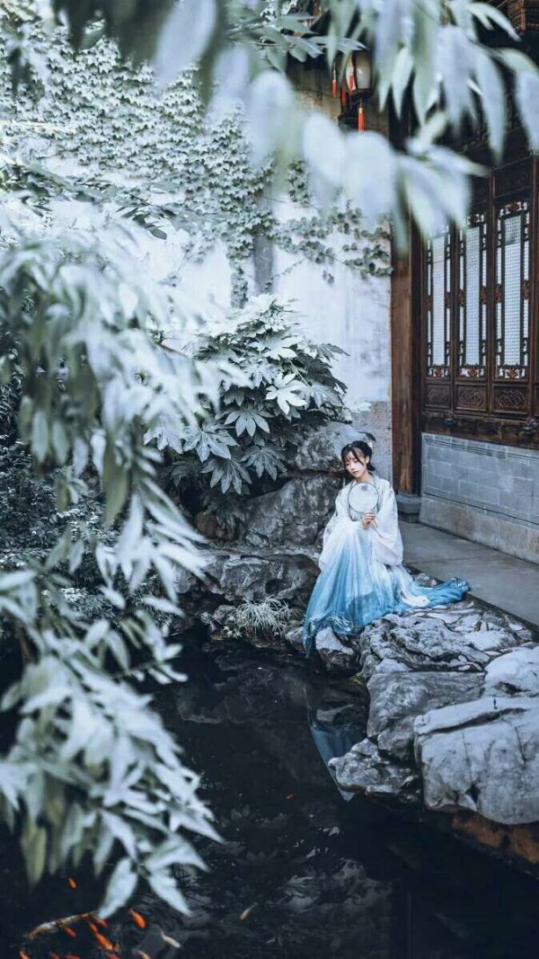 微信古风女生聊天背景