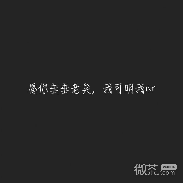 微信土味情话黑字白底朋友圈配图