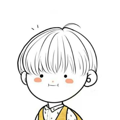 微信简约动漫情侣头像