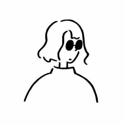 微信简笔画女生头像