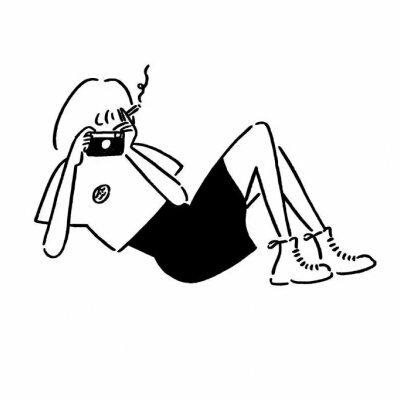 微信简笔画女生头像