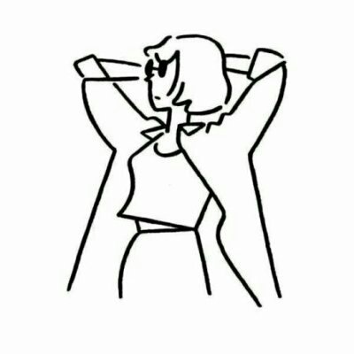 微信简笔画女生头像
