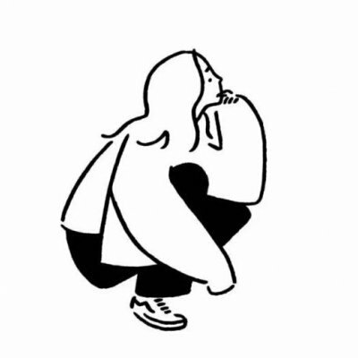 微信简笔画女生头像