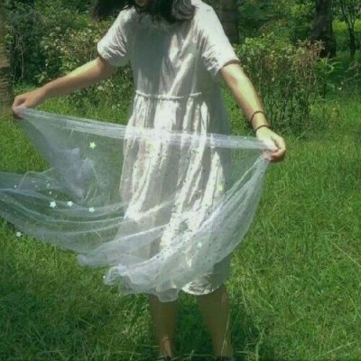 微信绿色系女生伤感头像