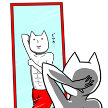 搞笑逗比风格僵硬猫系列微信表情包下载