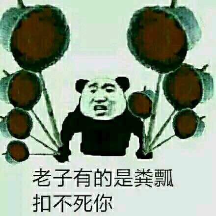 劳资一粪瓢扣死你微信恶搞表情包
