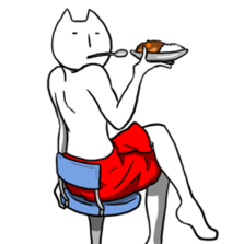 搞笑逗比风格僵硬猫系列微信表情包下载