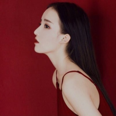 微信个性红色系女生伤感头像