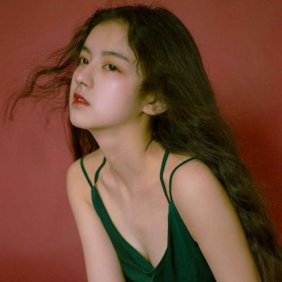 微信个性红色系女生伤感头像
