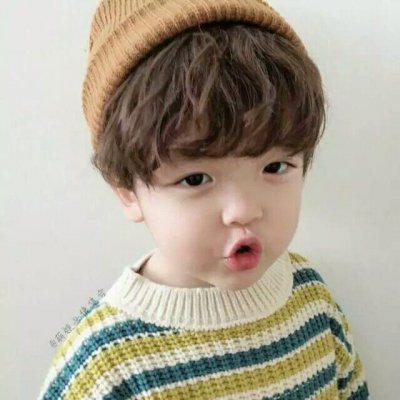 微信个性萌哒哒萌娃情侣头像