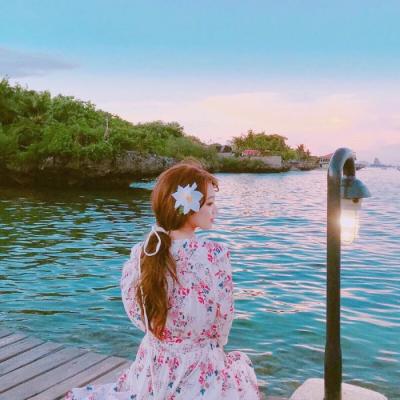微信个性高清海边女生头像