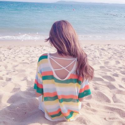 微信个性高清海边女生头像