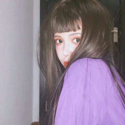 微信好看的紫色系女生头像
