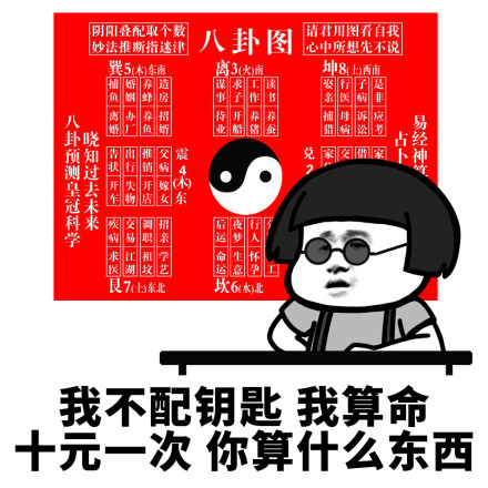 蘑菇头配钥匙微信恶搞表情包