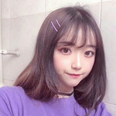 微信好看的紫色系女生头像