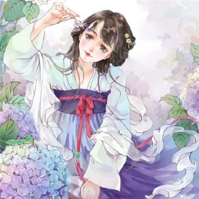 微信个性古风女生动漫头像