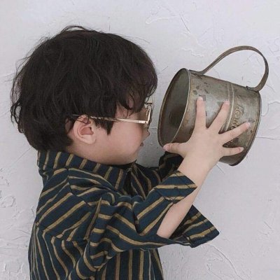 微信个性萌哒哒萌娃情侣头像