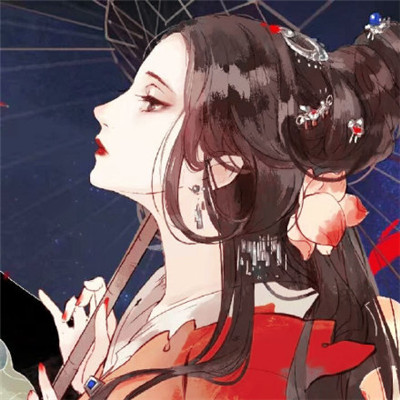 微信个性古风女生动漫头像