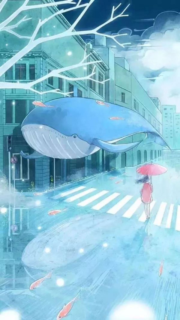 微信唯美个性插画手机壁纸