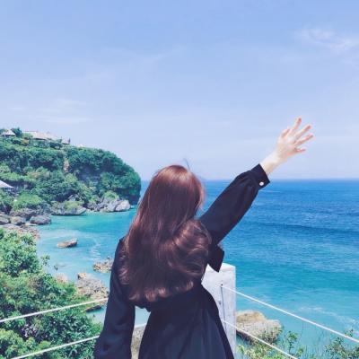 微信个性高清海边女生头像