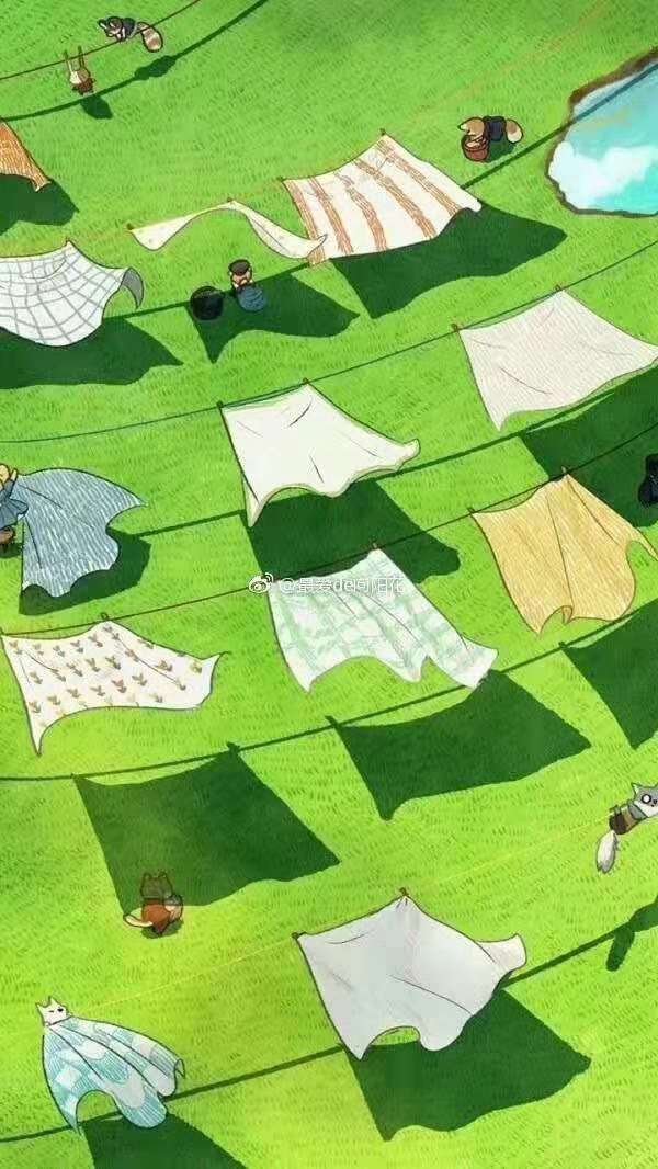 微信唯美绿色护眼聊天背景